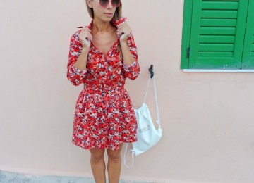 TOTAL LOOK WITH FLOWER MOTIF