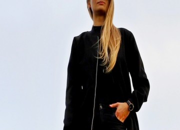 BLACK COAT BY SM